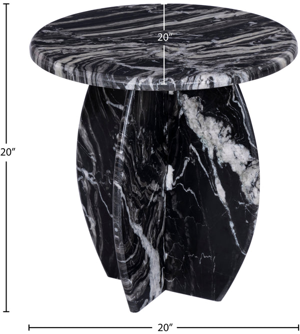 Formentera Black End Table 219Black-ET Meridian Furniture