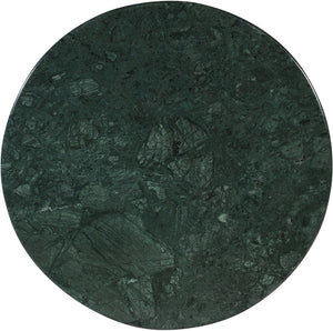 Meridian Furniture Formentera Handcrafted Genuine Marble Round Coffee Table with Natural Green Veining 219Green-CT
