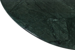 Meridian Furniture Formentera Handcrafted Genuine Marble Round Coffee Table with Natural Green Veining 219Green-CT