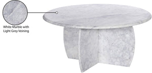Formentera White Coffee Table 219White-CT Meridian Furniture