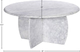 Formentera White Coffee Table 219White-CT Meridian Furniture