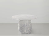 Formentera White Dining Table 219White-DT48 Meridian Furniture