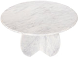 Formentera White Dining Table 219White-DT48 Meridian Furniture