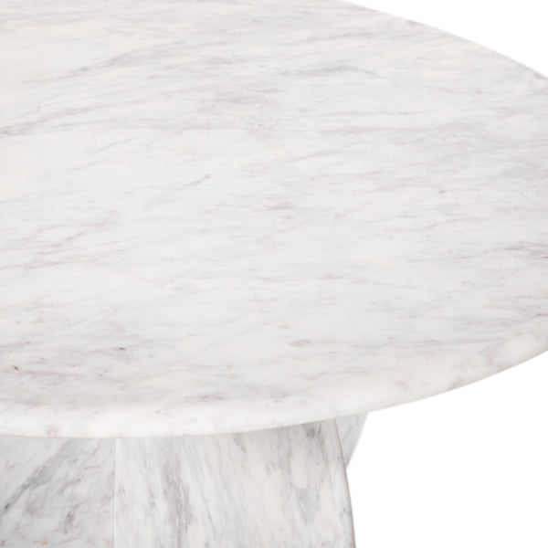 Formentera White Dining Table 219White-DT48 Meridian Furniture