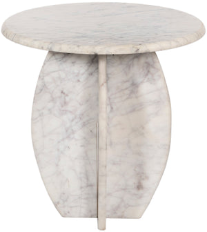 Formentera White End Table 219White-ET Meridian Furniture