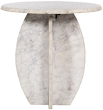 Formentera White End Table 219White-ET Meridian Furniture