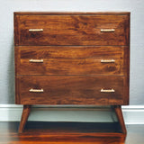 English Elm Solid Wood Chestnut T-Bar Chest