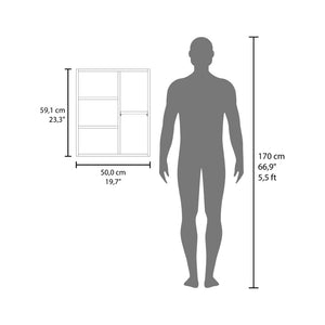 English Elm Laflin Mirrored Wall Cabinet Slim Modern Storage for Bathroom or Bedroom Accent B092P474476