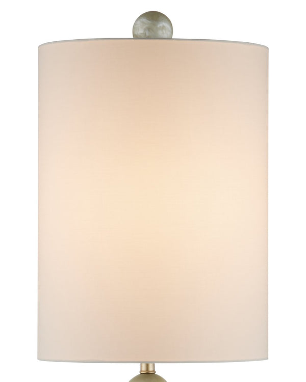 Currey & Company Hutson Table Lamp - Milano-inspired Chic With Sculptural Silhouette, Elegant Sheen & Tall Shade Design Ivory Composite 6000-1038-currey-company