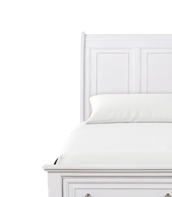 English Elm Meade Elegant White King Bed With Storage, Timeless Design & Quality Craftsmanship For Your Bedroom B078S00566