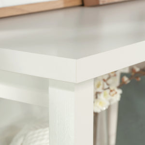 English Elm Library Hutch - Modern White Storage Solution With Open Shelving For Books And Décor, Easy Assembly B356P367898