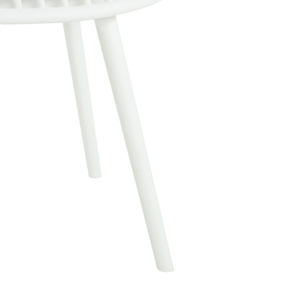 English Elm Christopher Knight Home® - Mykonos Weather-Resistant Outdoor Dining Chair Set of 2 with Durable Resin Frame and Perforated Design White N775P176700W