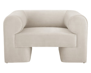 Sunpan Ionic Armchair - Contemporary Elegance with Luxurious Upholstery for Ultimate Comfort and Style Meg Taupe