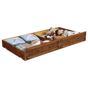 English Elm Kelvin Mission Style Twin Daybed with Trundle Rubberwood Frame Guest Room Sleeper B062S01798