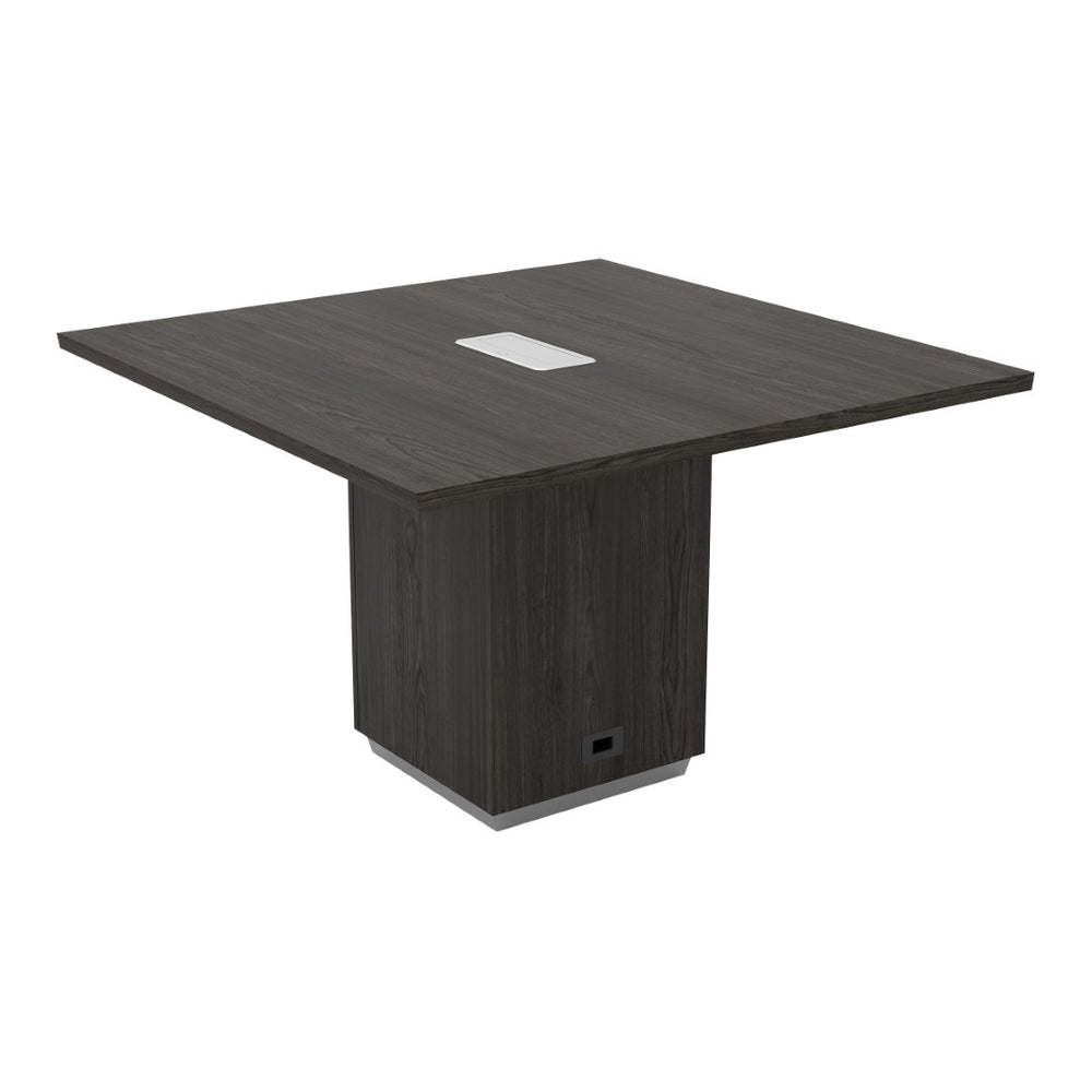 OSP Home Furnishings Tuxedo Banquet Dining Table Seats Six with Stain Resistant Reinforced Tabletop for Events Square TUXSGW-59