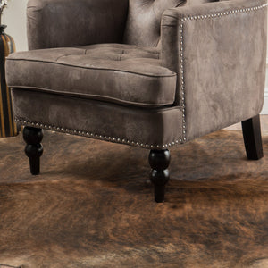 English Elm Christopher Knight Home® - HARRISON Tufted Club Chair with Diamond-Stitched Back, Nailhead Trim and Turned Birch Legs for Comfort and Style Grey+Brown 53444.00MFDBN