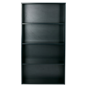OSP Home Furnishings Prado 60" 4-Shelf Bookcase Black