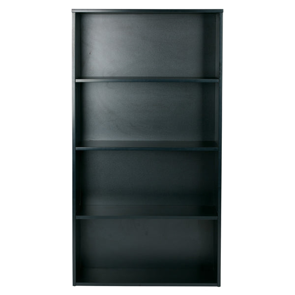 OSP Home Furnishings Prado 60" 4-Shelf Bookcase Black