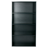 OSP Home Furnishings Prado 60" 4-Shelf Bookcase Black