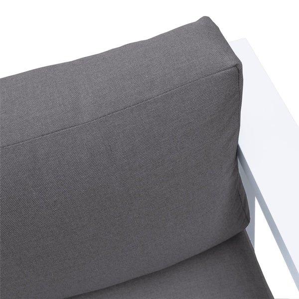 English Elm Granto Aluminum Outdoor Sofa with Weather-Resistant Cushions, Low-Maintenance, 770 lb Capacity B2736P354339