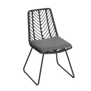 English Elm 9 Piece Outdoor Wicker Dining Set Seats 8 with Iron Frame Pe Rattan Patio Table N762S000023AAE