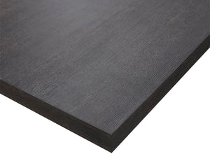 Sunpan Baldessara 94.5" Rustic Bronze Dining Table with Stylish Oak Veneer Top for Modern Elegance