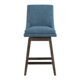 OSP Home Furnishings Allingham 26" Swivel Stool Navy / Grey