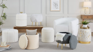 English Elm Wood Lidded Storage Ottoman Handwoven Wool Artisan Texture for Bohemian Living Spaces B202P471514