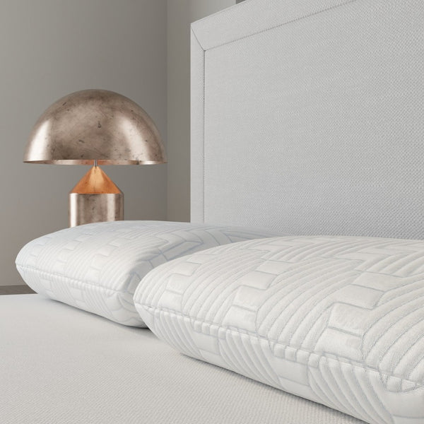 English Elm Bella Cooling Memory Foam Pillow with Phase Change Cover for Hot Sleepers B337P360166