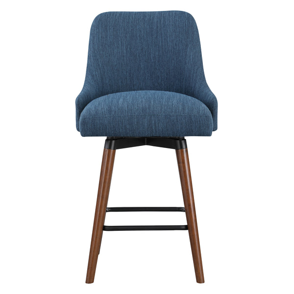OSP Home Furnishings Bagford 26" Swivel Stool Navy / Med Esp