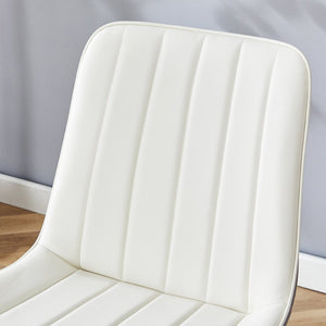 English Elm Table Modern Black Marble Mdf Dining Set With 4 Comfortable Pu Chairs - Stylish, Durable & Easy Care W1151S03404-GIGA