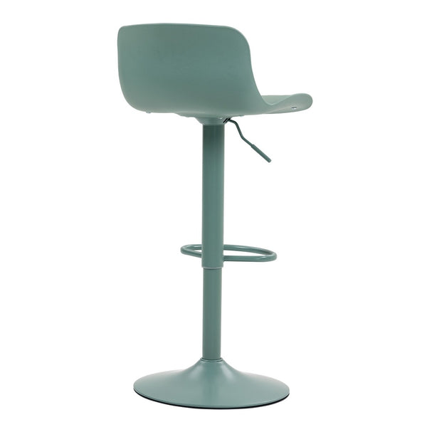 English Elm Bar Stools Set of 2 Adjustable Swivel Pu Leather Kitchen Island Seating with Back Mint Green W676P358684