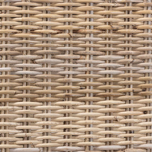 English Elm Modern Rattan Wrapped Dining Chair Solid Mahogany Frame Bohemian Organic Style B2750P470046