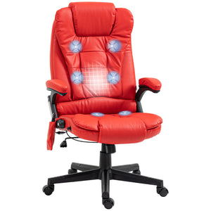 English Elm Homcom Ergonomic High Back Massage Chair With Vibration, Heat & Recline - Perfect For Home Office Use! W2225P217506