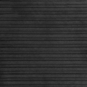 English Elm Winne Curved Armless Accent Chair in Black Ribbed Upholstery — Sculptural Modern Minimalist Seating B062P299870