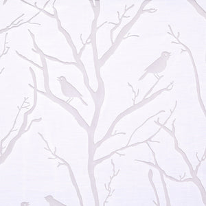 English Elm Grommet Top Sheer Bird Window Curtain Panel – Elegant Burnout Design, Soft Filtering Light, 50X63" B03598100