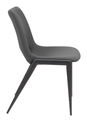 Zuo Modern Desi Armless Dining Chair Set Of 2 - Elevate Your Space With Modern Comfort And Timeless Style Black 100% Polyurethane,Plywood,Steel 110826-zuo-modern