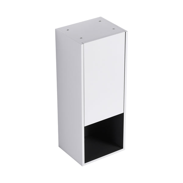 English Elm 12" Bathroom Side Cabinet - Modern Wall-Mounted Design With Soft-Close Doors For Stylish Storage W999P248645