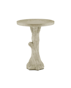 Currey & Company Faux Bois Concrete Garden Bird Bath with Sculpted Tree Trunk Base and Portland Finish 2200-0044