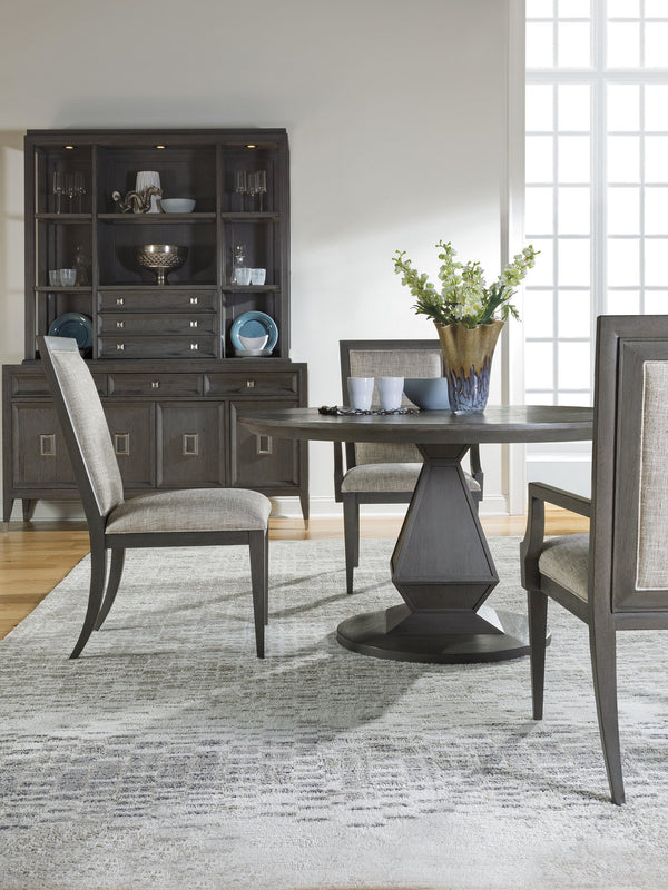 Lexington Artistica Home Appellation Upholstered Dining Chair - Elegant Misty Gray Design With Stain-resistant Fabric Comfort Gray Wood 2200-880-01