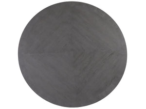 Lexington Artistica Home Appellation Dining Table - Elegant White Oak Design With Misty Gray Finish And Unique Metal Accents Gray Wood 2200-870c