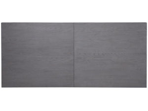 Lexington Artistica Home Appellation Dining Table - Elegant White Oak Design With Misty Gray Finish And Unique Metal Accents Gray Wood 2200-877