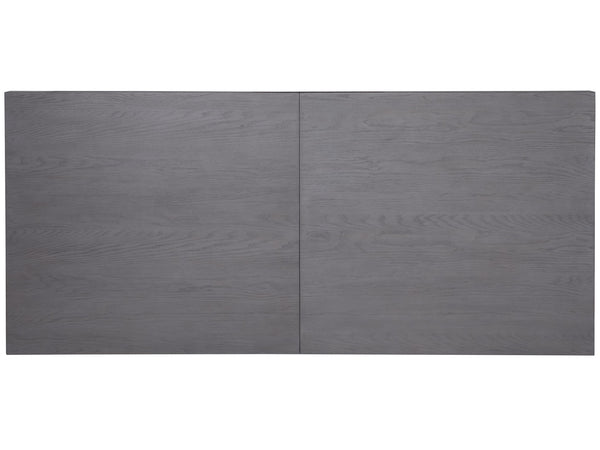 Lexington Artistica Home Appellation Dining Table - Elegant White Oak Design With Misty Gray Finish And Unique Metal Accents Gray Wood 2200-877