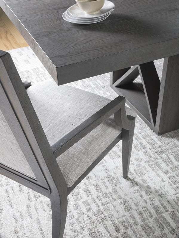 Lexington Artistica Home Appellation Upholstered Dining Chair - Elegant Misty Gray Design With Stain-resistant Fabric Comfort Gray Wood 2200-881-01