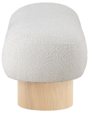 Robertson Cream Boucle Fabric Bench 22001Cream Meridian Furniture