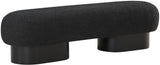 Robertson Black Boucle Fabric Bench 22002Black Meridian Furniture