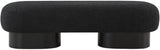 Robertson Black Boucle Fabric Bench 22002Black Meridian Furniture