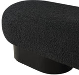 Robertson Black Boucle Fabric Bench 22002Black Meridian Furniture