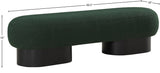 Robertson Green Boucle Fabric Bench 22002Green Meridian Furniture