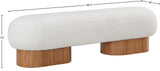 Robertson Cream Boucle Fabric Bench 22003Cream Meridian Furniture